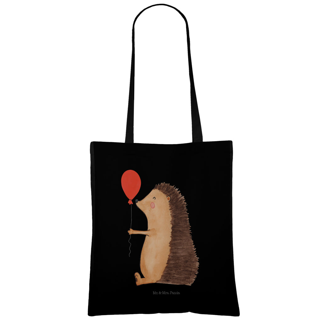 Tragetasche Igel mit Luftballon Beuteltasche, Beutel, Einkaufstasche, Jutebeutel, Stoffbeutel, Tiermotive, Gute Laune, lustige Sprüche, Tiere, Igel, Geburtstag, Herzlichen Glückwunsch, Glückwunsch, Geburtstagskind, Ballon, Happy Birthday