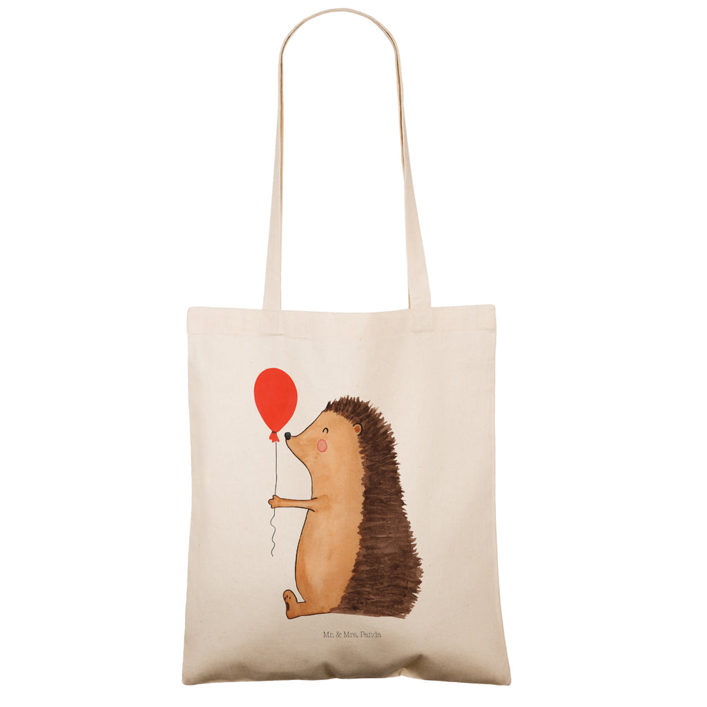 Tragetasche Igel mit Luftballon Beuteltasche, Beutel, Einkaufstasche, Jutebeutel, Stoffbeutel, Tiermotive, Gute Laune, lustige Sprüche, Tiere, Igel, Geburtstag, Herzlichen Glückwunsch, Glückwunsch, Geburtstagskind, Ballon, Happy Birthday