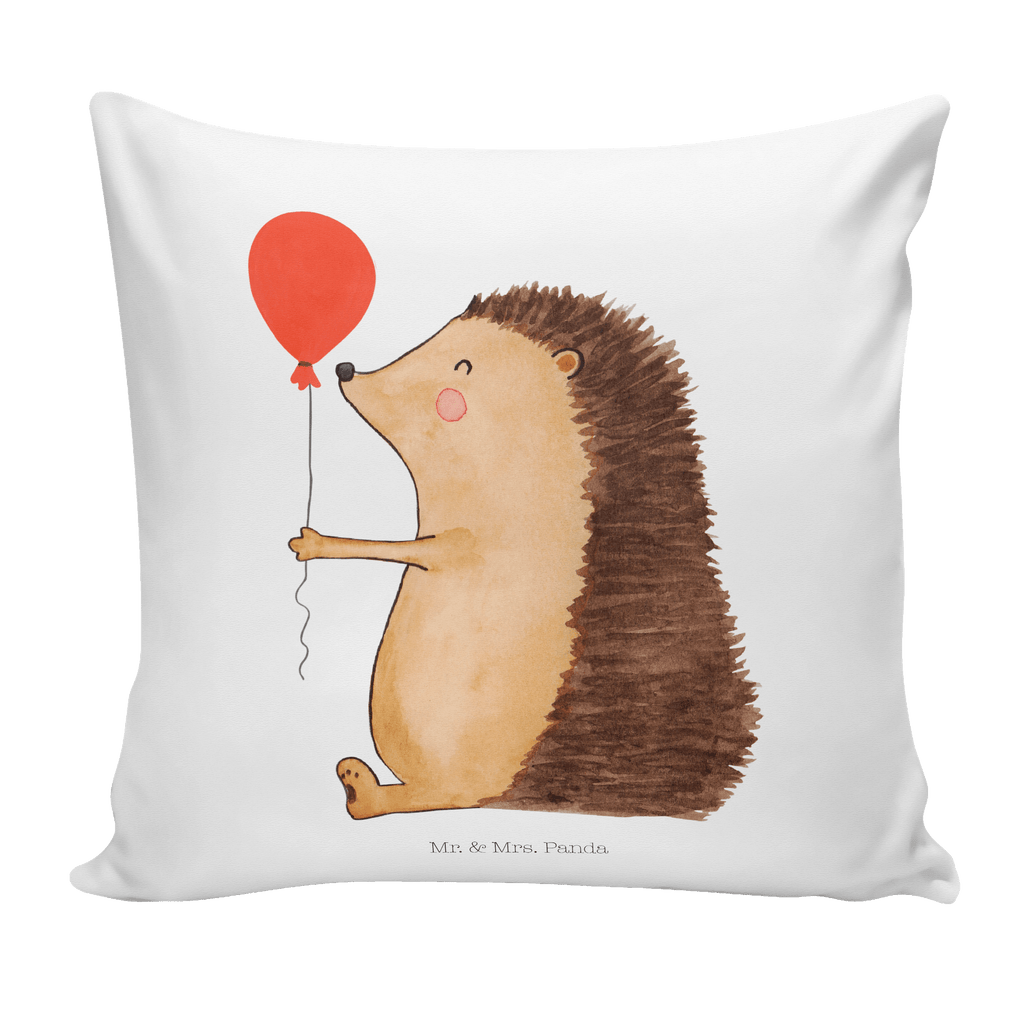 40x40 Kissen Igel mit Luftballon Kissenhülle, Kopfkissen, Sofakissen, Dekokissen, Motivkissen, Tiermotive, Gute Laune, lustige Sprüche, Tiere, Igel, Geburtstag, Herzlichen Glückwunsch, Glückwunsch, Geburtstagskind, Ballon, Happy Birthday
