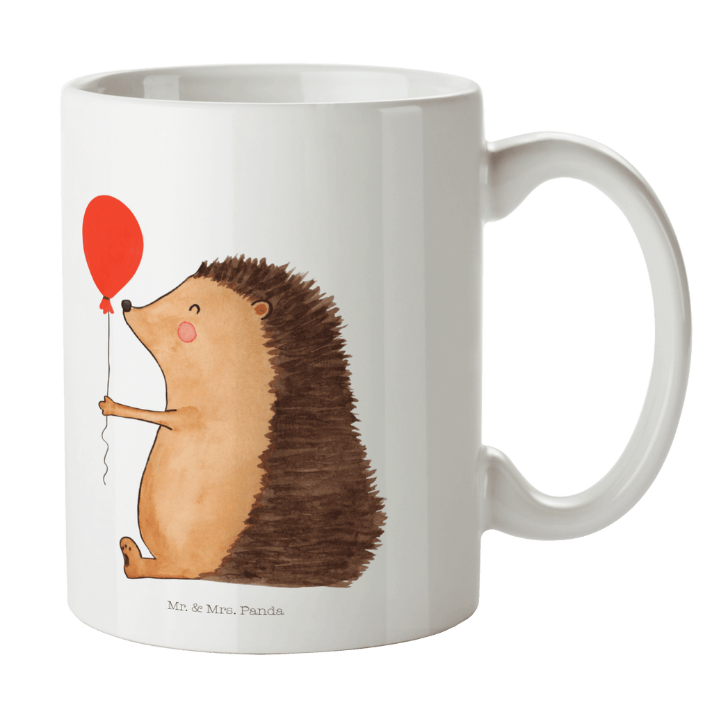 Tasse Igel mit Luftballon Igel, Geburtstag, Herzlichen Glückwunsch, Glückwunsch, Geburtstagskind, Ballon, Happy Birthday Becher, Kaffeetasse, Kaffeebecher, Tee, Frühstück, Büro  süße Tiermotive, gute Laune, lustige Sprüche, Tiere