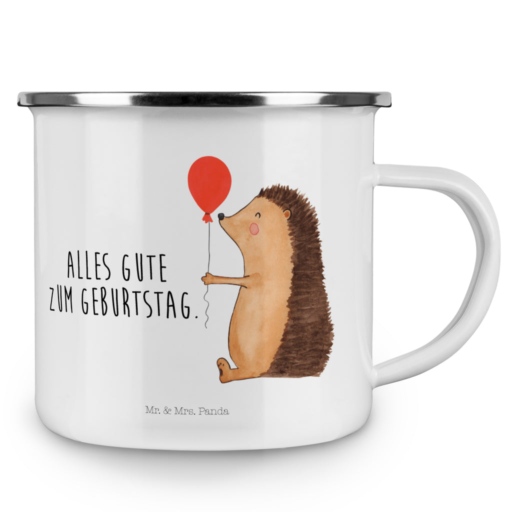 Camping Emaille Tasse Igel mit Luftballon Campingtasse, Trinkbecher, Metalltasse, Outdoor Tasse, Emaille Trinkbecher, Blechtasse Outdoor, Emaille Campingbecher, Edelstahl Trinkbecher, Metalltasse für Camping, Kaffee Blechtasse, Camping Tasse Metall, Tiermotive, Gute Laune, lustige Sprüche, Tiere, Igel, Geburtstag, Herzlichen Glückwunsch, Glückwunsch, Geburtstagskind, Ballon, Happy Birthday