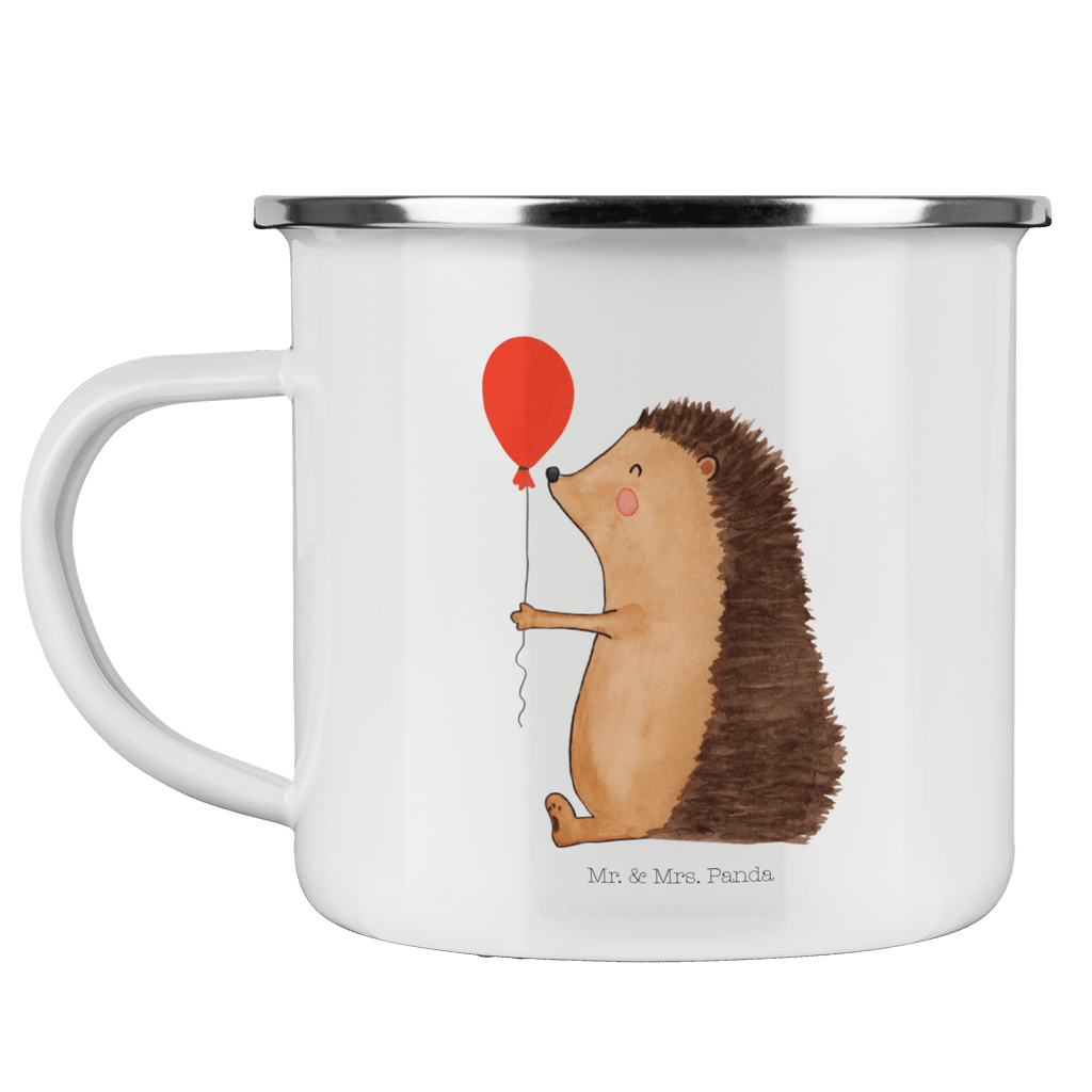 Camping Emaille Tasse Igel mit Luftballon Campingtasse, Trinkbecher, Metalltasse, Outdoor Tasse, Emaille Trinkbecher, Blechtasse Outdoor, Emaille Campingbecher, Edelstahl Trinkbecher, Metalltasse für Camping, Kaffee Blechtasse, Camping Tasse Metall, Tiermotive, Gute Laune, lustige Sprüche, Tiere, Igel, Geburtstag, Herzlichen Glückwunsch, Glückwunsch, Geburtstagskind, Ballon, Happy Birthday