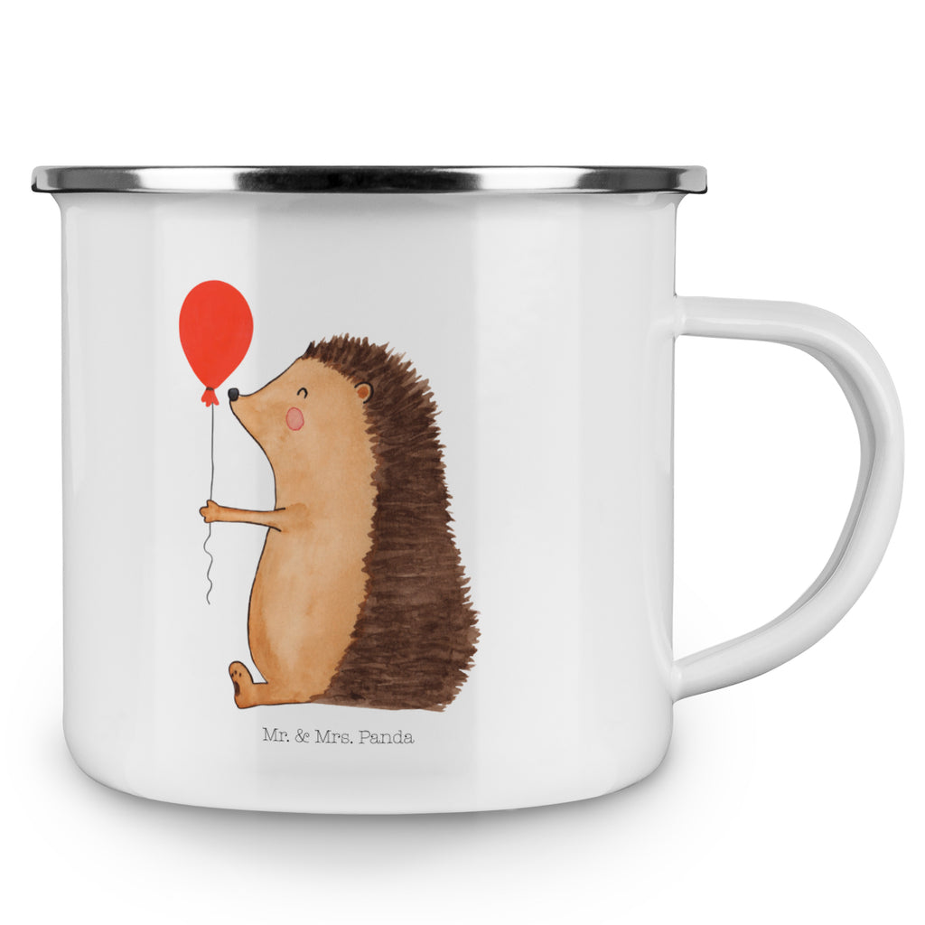 Camping Emaille Tasse Igel mit Luftballon Campingtasse, Trinkbecher, Metalltasse, Outdoor Tasse, Emaille Trinkbecher, Blechtasse Outdoor, Emaille Campingbecher, Edelstahl Trinkbecher, Metalltasse für Camping, Kaffee Blechtasse, Camping Tasse Metall, Tiermotive, Gute Laune, lustige Sprüche, Tiere, Igel, Geburtstag, Herzlichen Glückwunsch, Glückwunsch, Geburtstagskind, Ballon, Happy Birthday