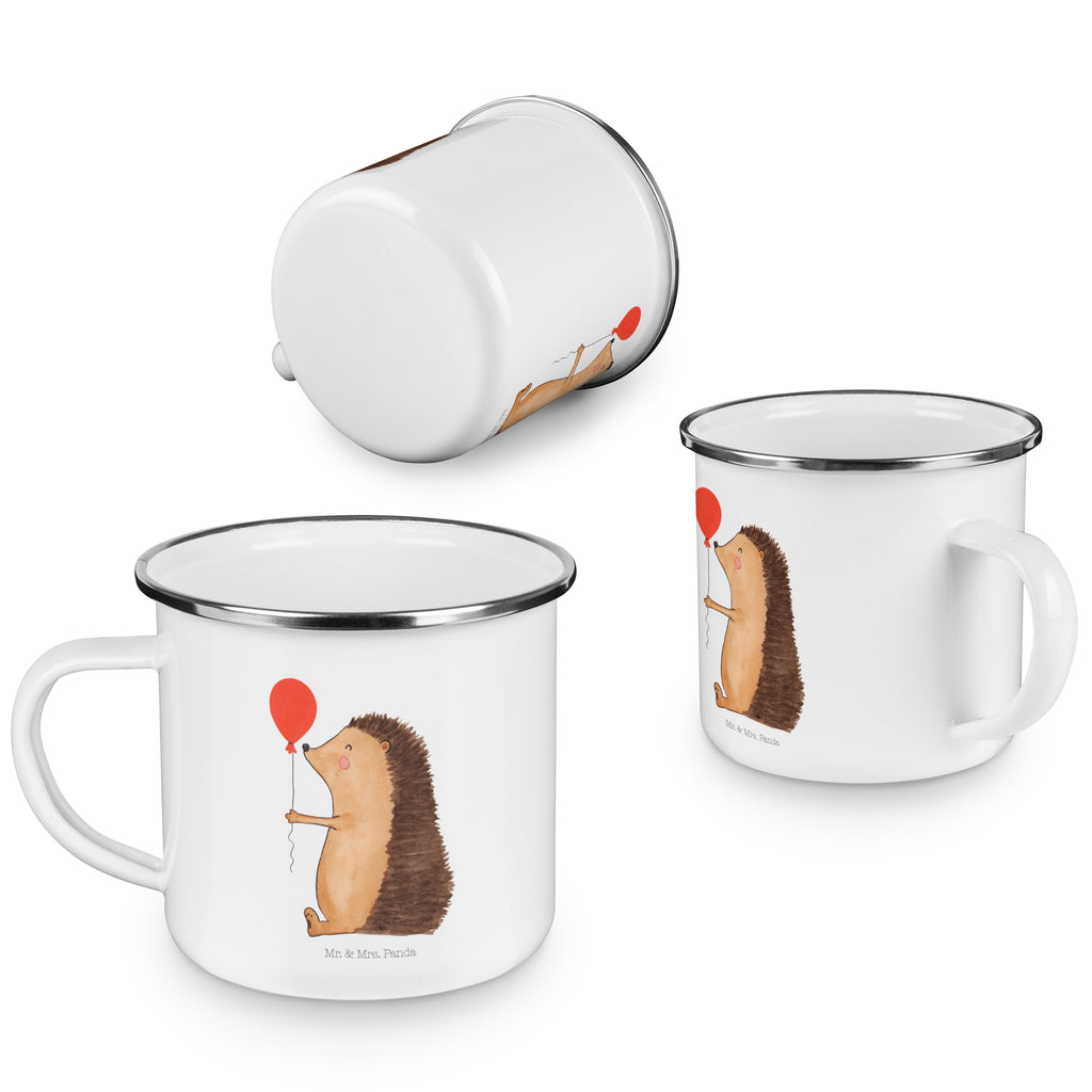 Camping Emaille Tasse Igel mit Luftballon Campingtasse, Trinkbecher, Metalltasse, Outdoor Tasse, Emaille Trinkbecher, Blechtasse Outdoor, Emaille Campingbecher, Edelstahl Trinkbecher, Metalltasse für Camping, Kaffee Blechtasse, Camping Tasse Metall, Tiermotive, Gute Laune, lustige Sprüche, Tiere, Igel, Geburtstag, Herzlichen Glückwunsch, Glückwunsch, Geburtstagskind, Ballon, Happy Birthday