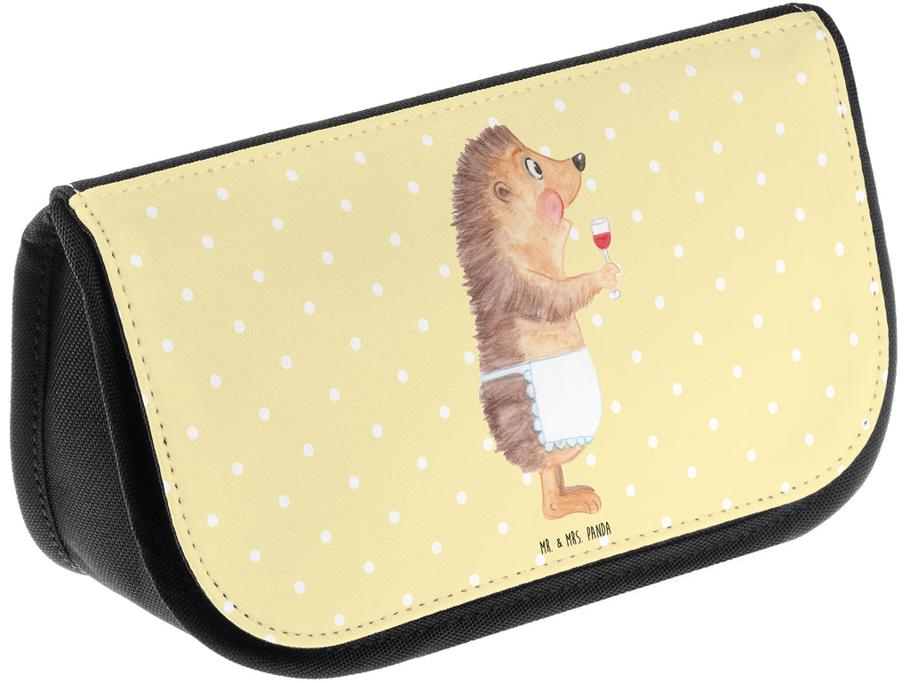 Kosmetiktasche Igel mit Wein Kosmetikbeutel, Kulturtasche, Kulturbeutel, Schminktasche, Make-Up Tasche, Tiermotive, Gute Laune, lustige Sprüche, Tiere, Wein Spruch, Igel, Geschenk Weintrinker, Geschenk Weinliebhaber, Wein Deko, Weinglas, Rotwein, Weißwein, Wein trinken