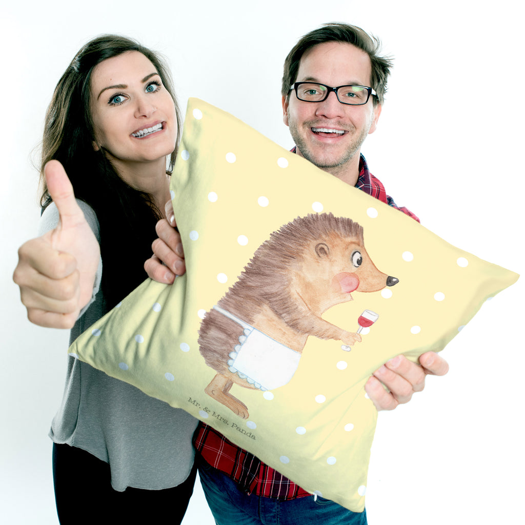 40x40 Kissen Igel mit Wein Kissenhülle, Kopfkissen, Sofakissen, Dekokissen, Motivkissen, Tiermotive, Gute Laune, lustige Sprüche, Tiere, Wein Spruch, Igel, Geschenk Weintrinker, Geschenk Weinliebhaber, Wein Deko, Weinglas, Rotwein, Weißwein, Wein trinken