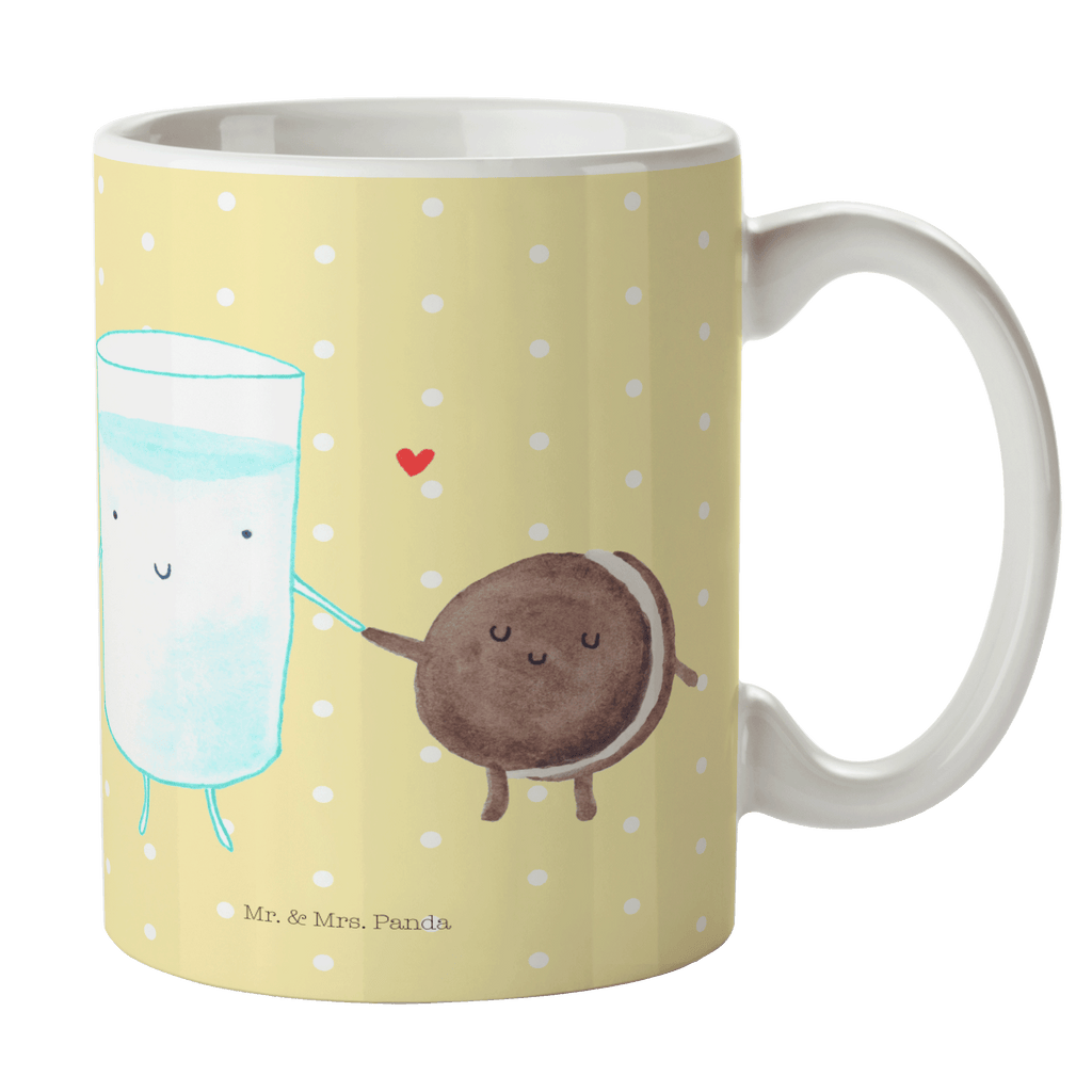 Tasse Milch & Keks Milk, Cookie, Milch, Keks, Kekse, Kaffee, Einladung Frühstück, Motiv süß, romantisch, perfektes Paar,  Becher, Kaffeetasse, Kaffeebecher, Tee, Frühstück, Büro  süße Tiermotive, gute Laune, lustige Sprüche, Tiere