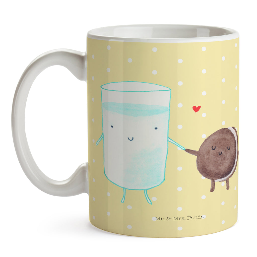 Tasse Milch & Keks Milk, Cookie, Milch, Keks, Kekse, Kaffee, Einladung Frühstück, Motiv süß, romantisch, perfektes Paar,  Becher, Kaffeetasse, Kaffeebecher, Tee, Frühstück, Büro  süße Tiermotive, gute Laune, lustige Sprüche, Tiere