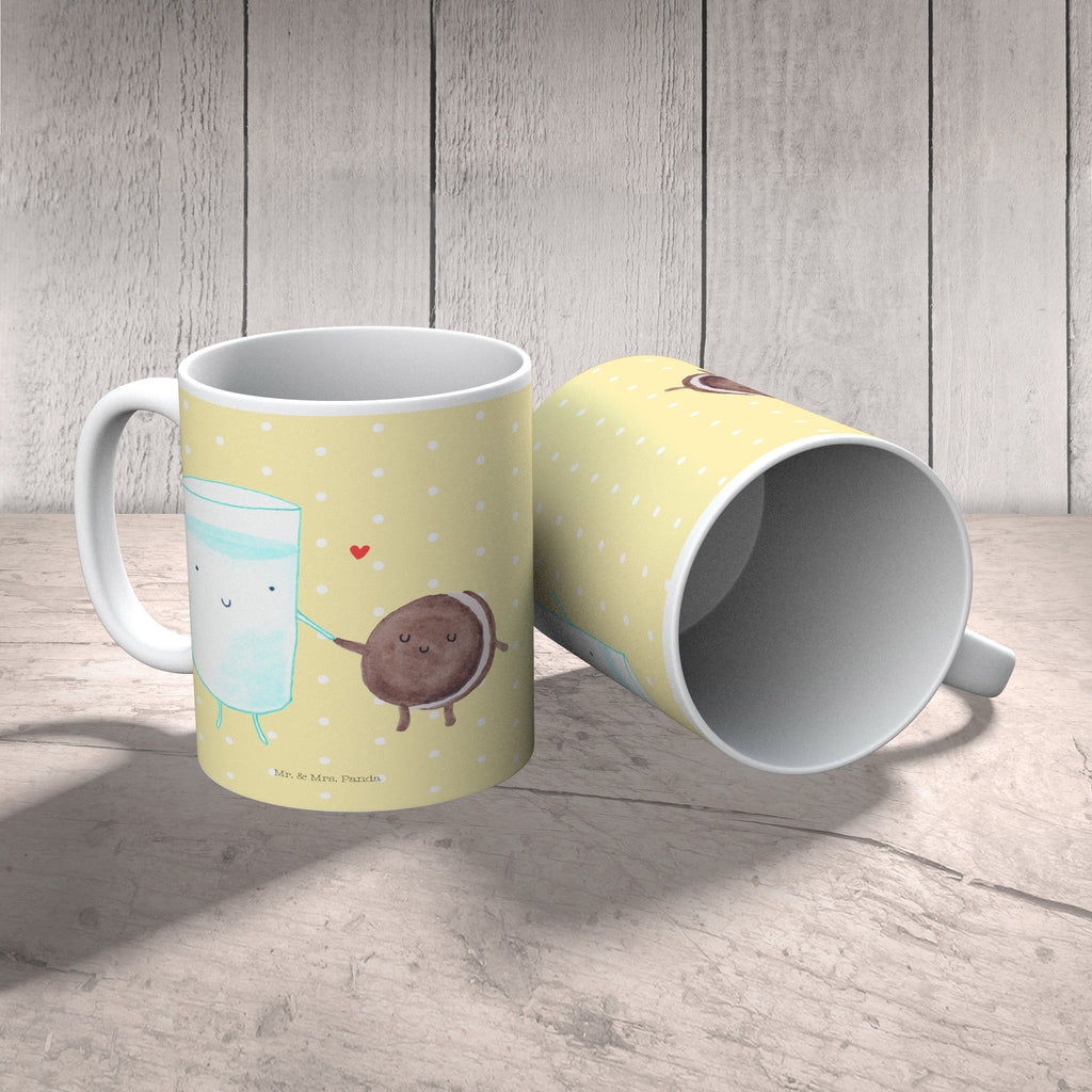 Tasse Milch & Keks Milk, Cookie, Milch, Keks, Kekse, Kaffee, Einladung Frühstück, Motiv süß, romantisch, perfektes Paar,  Becher, Kaffeetasse, Kaffeebecher, Tee, Frühstück, Büro  süße Tiermotive, gute Laune, lustige Sprüche, Tiere