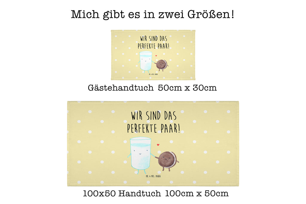 50 x 100 Handtuch Milch & Keks Handtuch, Badehandtuch, Badezimmer, Handtücher, groß, Kinder, Baby, Tiermotive, Gute Laune, lustige Sprüche, Tiere, Milk, Cookie, Milch, Keks, Kekse, Kaffee, Einladung Frühstück, Motiv süß, romantisch, perfektes Paar