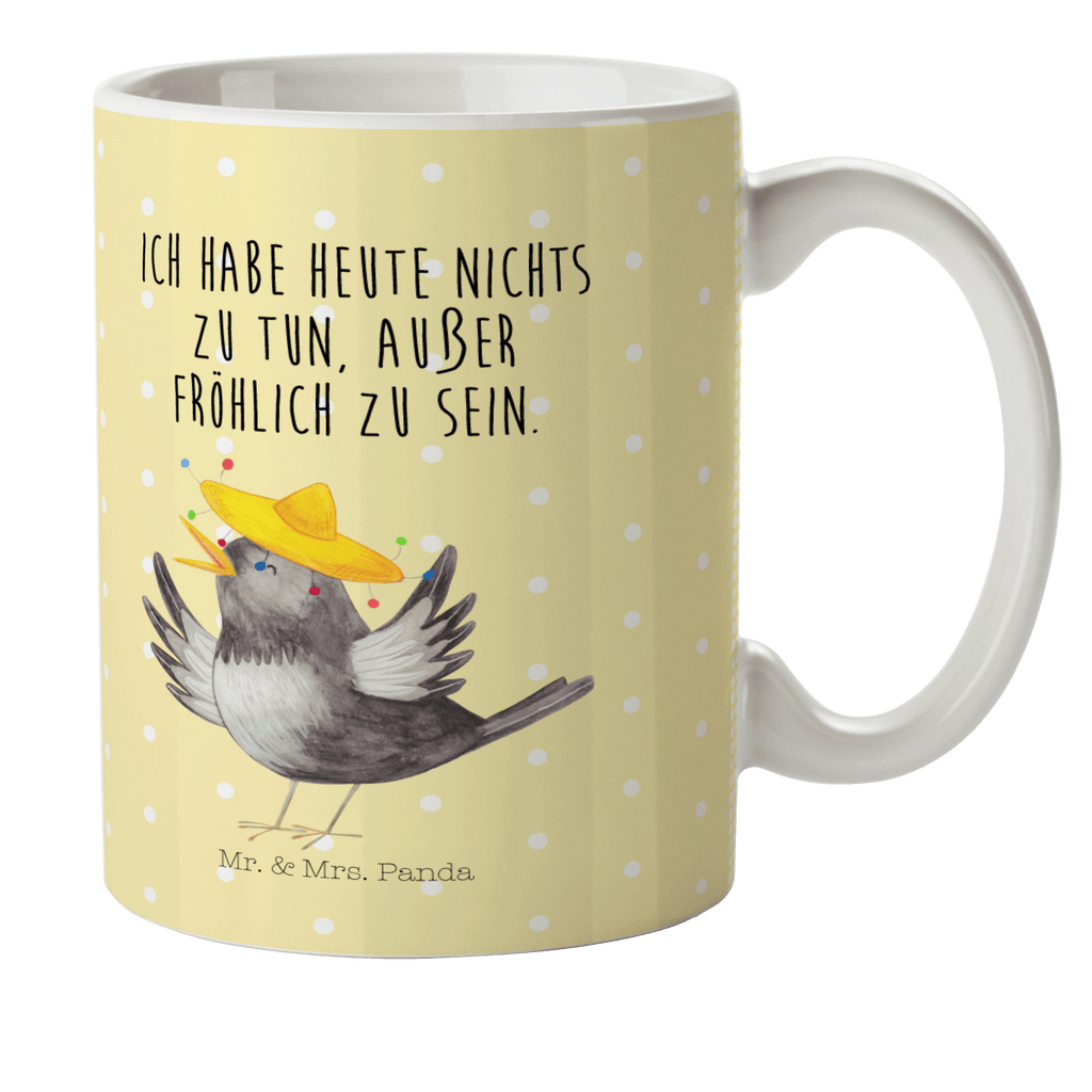 Kindertasse Rabe mit Sombrero Kunststoff Tasse, Kindergarten, Tasse, Trinkbecher, Camping Becher, Kaffeetasse, Kunststoffbecher, Kindergartenbecher, Outdoorgeschirr, Kunststoffgeschirr, Reisebecher, Reisetasse, Kinderbecher, Tiermotive, Gute Laune, lustige Sprüche, Tiere, Rabe, Vogel, Vögel, Spruch positiv, fröhlich sein, glücklich sein, Glück Spruch, froh, Elster, Motivation