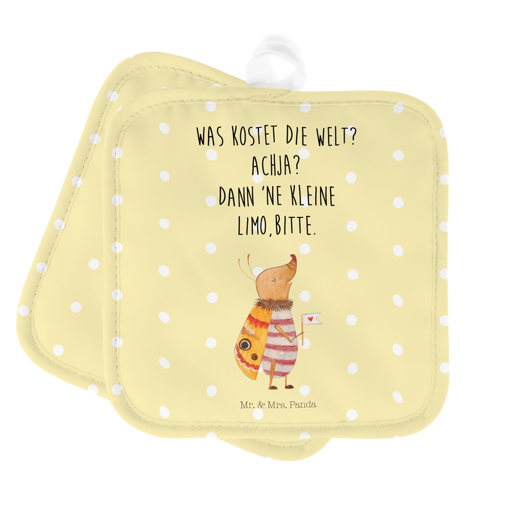 2er Set Topflappen  Nachtfalter mit Fähnchen Topflappen, Topfuntersetzer, Ofenhandschuh, Topflappen Set, Topflappen lustig, Topflappen mit Spruch, Tiermotive, Gute Laune, lustige Sprüche, Tiere, Nachtfalter, Käfer, Spruch lustig, Spruch witzig, süß, niedlich, Küche Deko, Was kostet die Welt