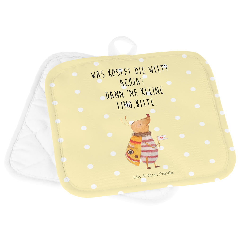 2er Set Topflappen  Nachtfalter mit Fähnchen Topflappen, Topfuntersetzer, Ofenhandschuh, Topflappen Set, Topflappen lustig, Topflappen mit Spruch, Tiermotive, Gute Laune, lustige Sprüche, Tiere, Nachtfalter, Käfer, Spruch lustig, Spruch witzig, süß, niedlich, Küche Deko, Was kostet die Welt