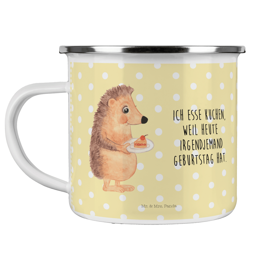 Camping Emaille Tasse Igel mit Kuchenstück Campingtasse, Trinkbecher, Metalltasse, Outdoor Tasse, Emaille Trinkbecher, Blechtasse Outdoor, Emaille Campingbecher, Edelstahl Trinkbecher, Metalltasse für Camping, Kaffee Blechtasse, Camping Tasse Metall, Tiermotive, Gute Laune, lustige Sprüche, Tiere, Igel, Essen Spruch, Kuchen, Backen Geschenk, Kuchen backen, Einladung Party, Geburtstagskuchen, Torte