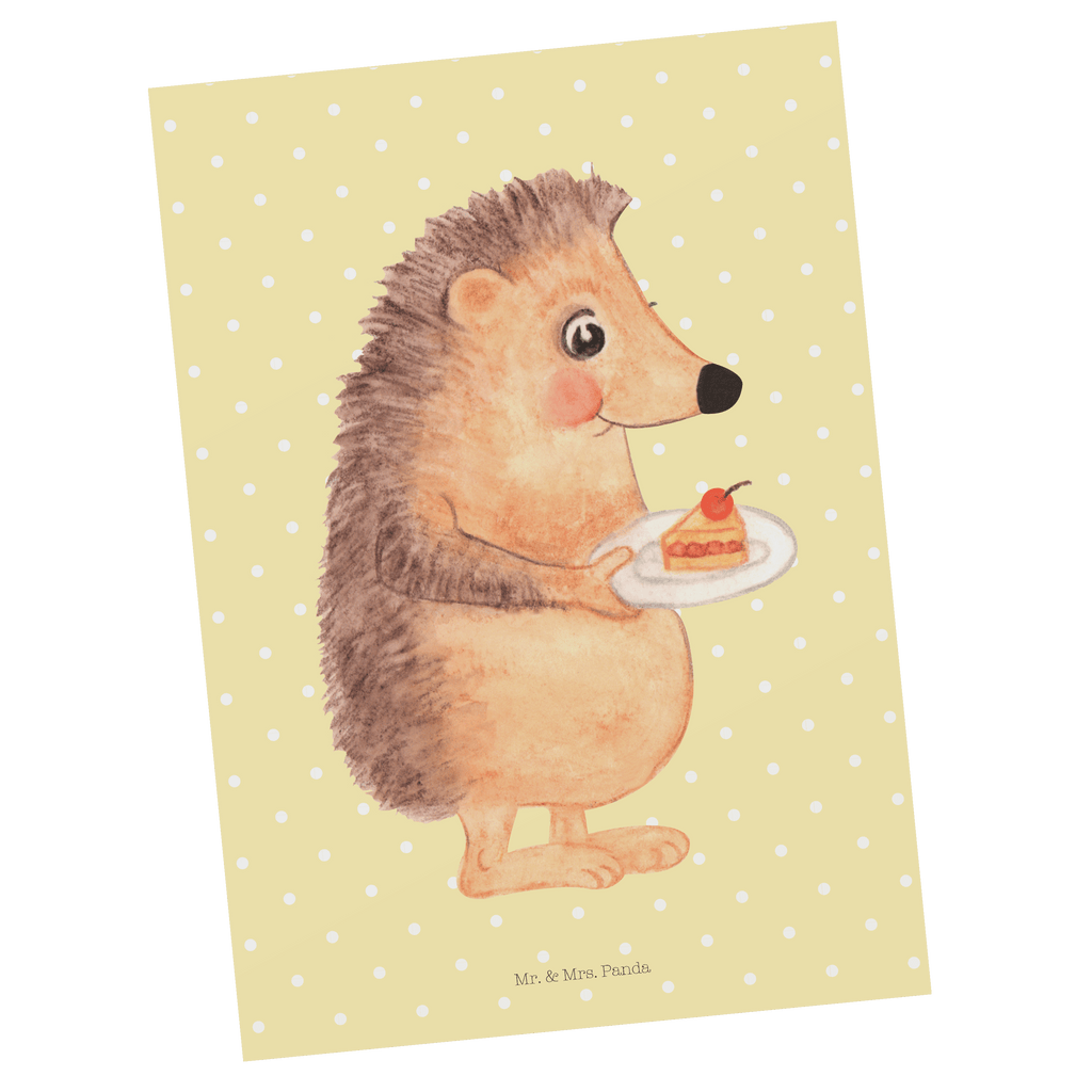 Postkarte Igel mit Kuchenstück Geschenkkarte, Grußkarte, Karte, Einladung, Ansichtskarte, Geburtstagskarte, Einladungskarte, Dankeskarte, Tiermotive, Gute Laune, lustige Sprüche, Tiere, Igel, Essen Spruch, Kuchen, Backen Geschenk, Kuchen backen, Einladung Party, Geburtstagskuchen, Torte