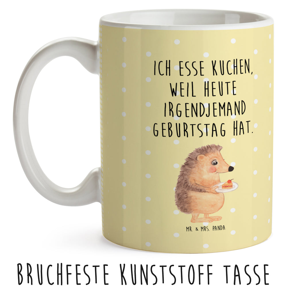 Kindertasse Igel mit Kuchenstück Kunststoff Tasse, Kindergarten, Tasse, Trinkbecher, Camping Becher, Kaffeetasse, Kunststoffbecher, Kindergartenbecher, Outdoorgeschirr, Kunststoffgeschirr, Reisebecher, Reisetasse, Kinderbecher, Tiermotive, Gute Laune, lustige Sprüche, Tiere, Igel, Essen Spruch, Kuchen, Backen Geschenk, Kuchen backen, Einladung Party, Geburtstagskuchen, Torte