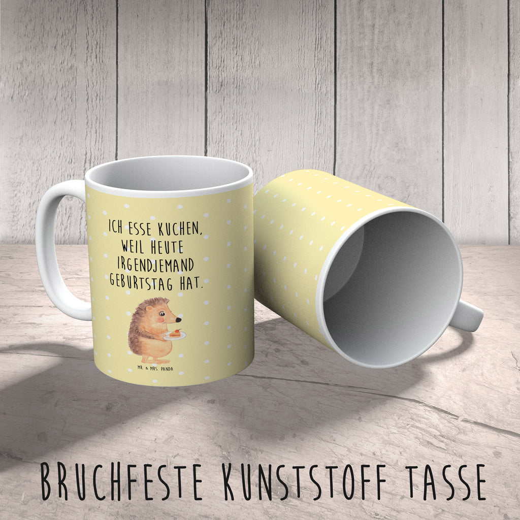 Kindertasse Igel mit Kuchenstück Kunststoff Tasse, Kindergarten, Tasse, Trinkbecher, Camping Becher, Kaffeetasse, Kunststoffbecher, Kindergartenbecher, Outdoorgeschirr, Kunststoffgeschirr, Reisebecher, Reisetasse, Kinderbecher, Tiermotive, Gute Laune, lustige Sprüche, Tiere, Igel, Essen Spruch, Kuchen, Backen Geschenk, Kuchen backen, Einladung Party, Geburtstagskuchen, Torte