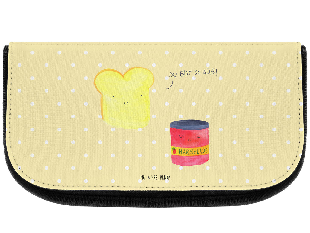 Kosmetiktasche Toast & Marmelade Kosmetikbeutel, Kulturtasche, Kulturbeutel, Schminktasche, Make-Up Tasche, Tiermotive, Gute Laune, lustige Sprüche, Tiere, Toast, Marmelade, Dreamteam, süße Postkarte, süß, Küche Deko, Küche Spruch, Frühstück Einladung, Brot, Toastbrot