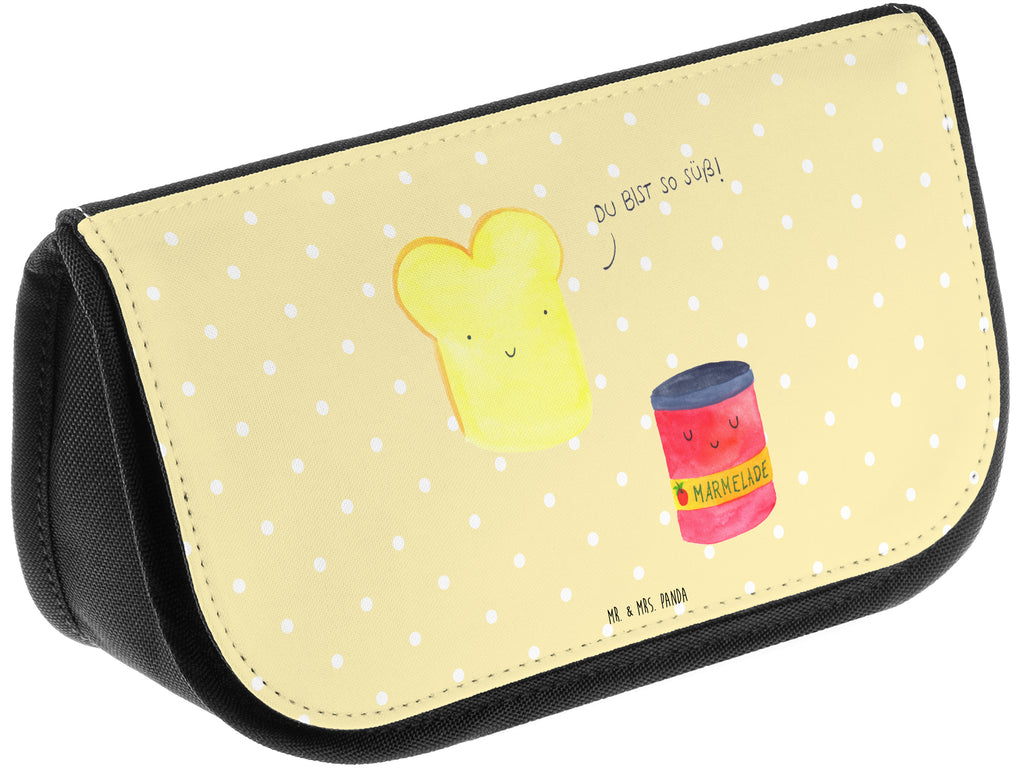 Kosmetiktasche Toast & Marmelade Kosmetikbeutel, Kulturtasche, Kulturbeutel, Schminktasche, Make-Up Tasche, Tiermotive, Gute Laune, lustige Sprüche, Tiere, Toast, Marmelade, Dreamteam, süße Postkarte, süß, Küche Deko, Küche Spruch, Frühstück Einladung, Brot, Toastbrot