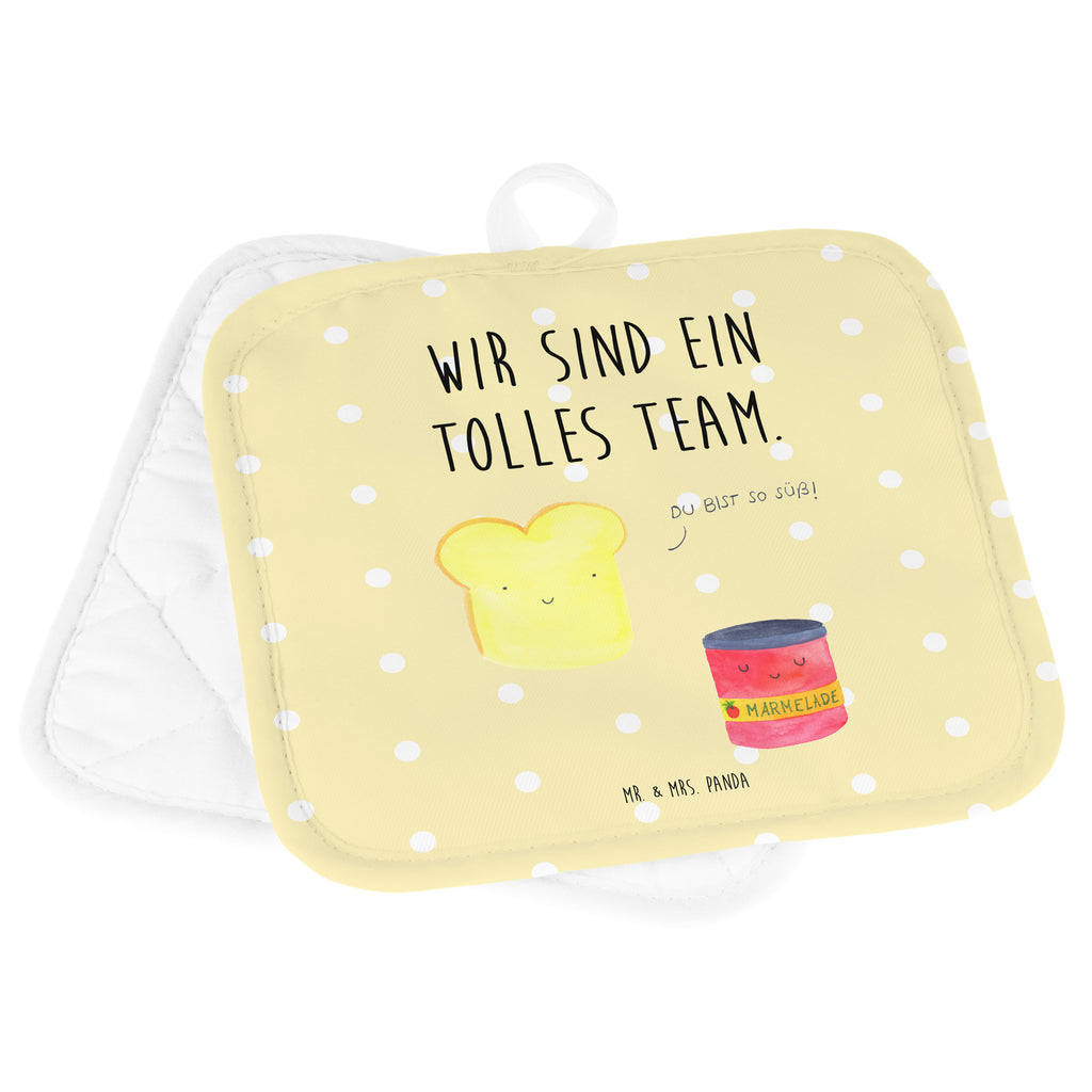 2er Set Topflappen  Toast & Marmelade Topflappen, Topfuntersetzer, Ofenhandschuh, Topflappen Set, Topflappen lustig, Topflappen mit Spruch, Tiermotive, Gute Laune, lustige Sprüche, Tiere, Toast, Marmelade, Dreamteam, süße Postkarte, süß, Küche Deko, Küche Spruch, Frühstück Einladung, Brot, Toastbrot
