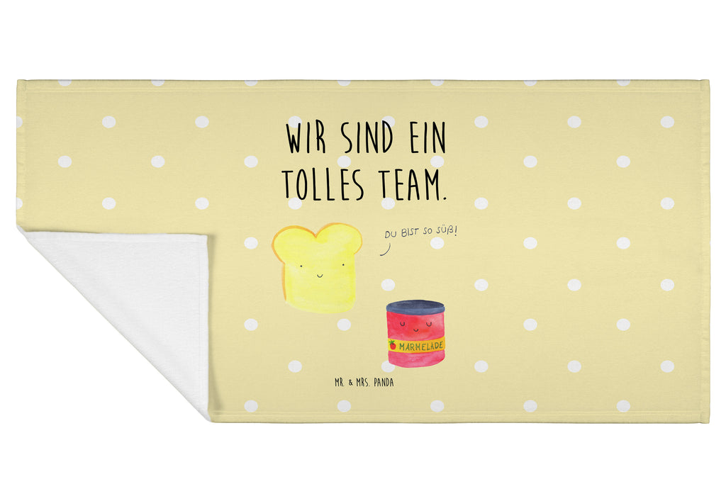 50 x 100 Handtuch Toast & Marmelade Handtuch, Badehandtuch, Badezimmer, Handtücher, groß, Kinder, Baby, Tiermotive, Gute Laune, lustige Sprüche, Tiere, Toast, Marmelade, Dreamteam, süße Postkarte, süß, Küche Deko, Küche Spruch, Frühstück Einladung, Brot, Toastbrot
