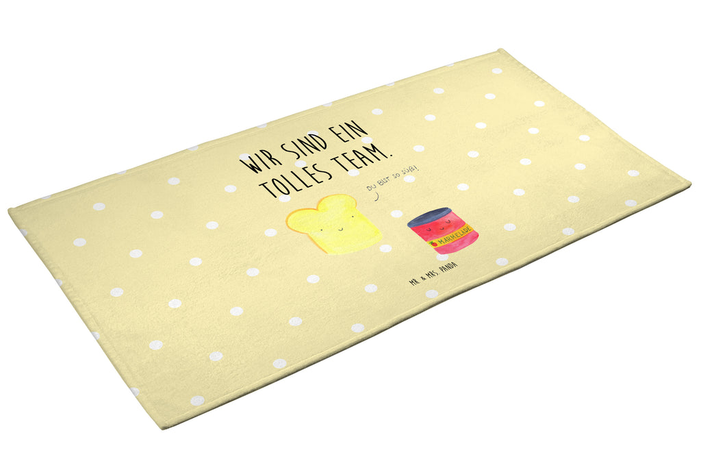 50 x 100 Handtuch Toast & Marmelade Handtuch, Badehandtuch, Badezimmer, Handtücher, groß, Kinder, Baby, Tiermotive, Gute Laune, lustige Sprüche, Tiere, Toast, Marmelade, Dreamteam, süße Postkarte, süß, Küche Deko, Küche Spruch, Frühstück Einladung, Brot, Toastbrot