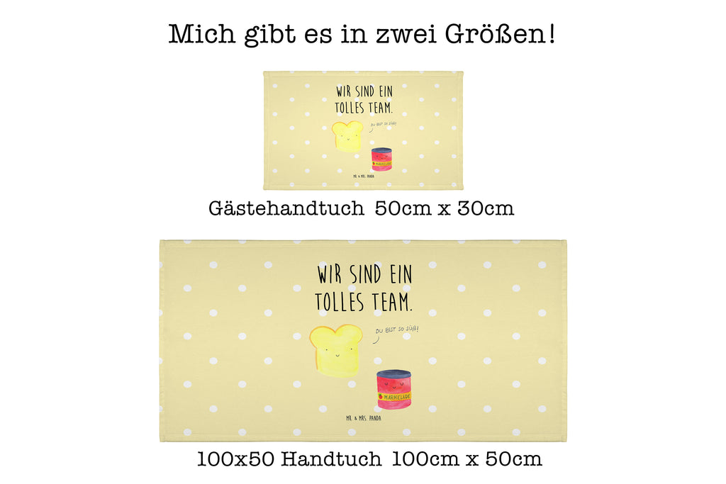 50 x 100 Handtuch Toast & Marmelade Handtuch, Badehandtuch, Badezimmer, Handtücher, groß, Kinder, Baby, Tiermotive, Gute Laune, lustige Sprüche, Tiere, Toast, Marmelade, Dreamteam, süße Postkarte, süß, Küche Deko, Küche Spruch, Frühstück Einladung, Brot, Toastbrot