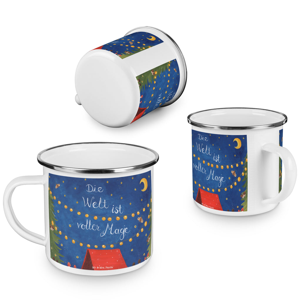 Camping Emaille Tasse Die Welt ist voller Magie Campingtasse, Trinkbecher, Metalltasse, Outdoor Tasse, Emaille Trinkbecher, Blechtasse Outdoor, Emaille Campingbecher, Edelstahl Trinkbecher, Metalltasse für Camping, Kaffee Blechtasse, Camping Tasse Metall, Blumen Deko, Frühlings Deko, Sommer Deko, Dekoration, positive Botschaft, Naturliebhaber, Outdoor, Natur, Abenteuer