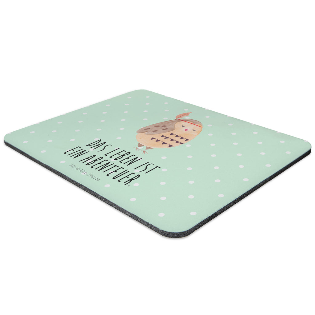 Mauspad Eule Federschmuck Mousepad, Computer zubehör, Büroausstattung, PC Zubehör, Arbeitszimmer, Mauspad, Einzigartiges Mauspad, Designer Mauspad, Eule, Eule Deko, Owl, Das Leben ist ein Abenteuer, Reisespruch, Federschmuck, Dekoration