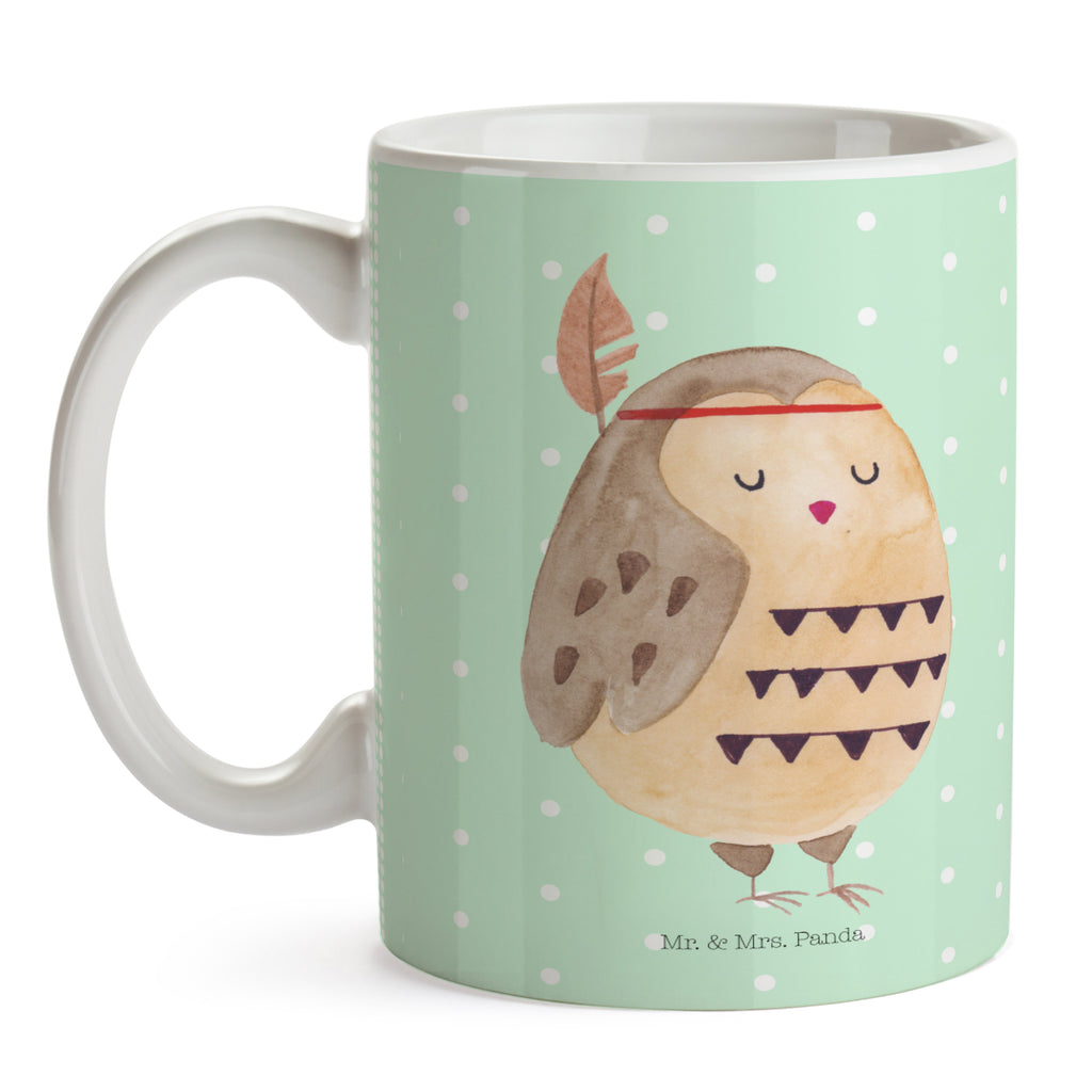 Tasse Eule Federschmuck Eule, Eule Deko, Owl, Das Leben ist ein Abenteuer, Reisespruch, Federschmuck, Dekoration  Becher, Kaffeetasse, Kaffeebecher, Tee, Frühstück, Büro  Eule