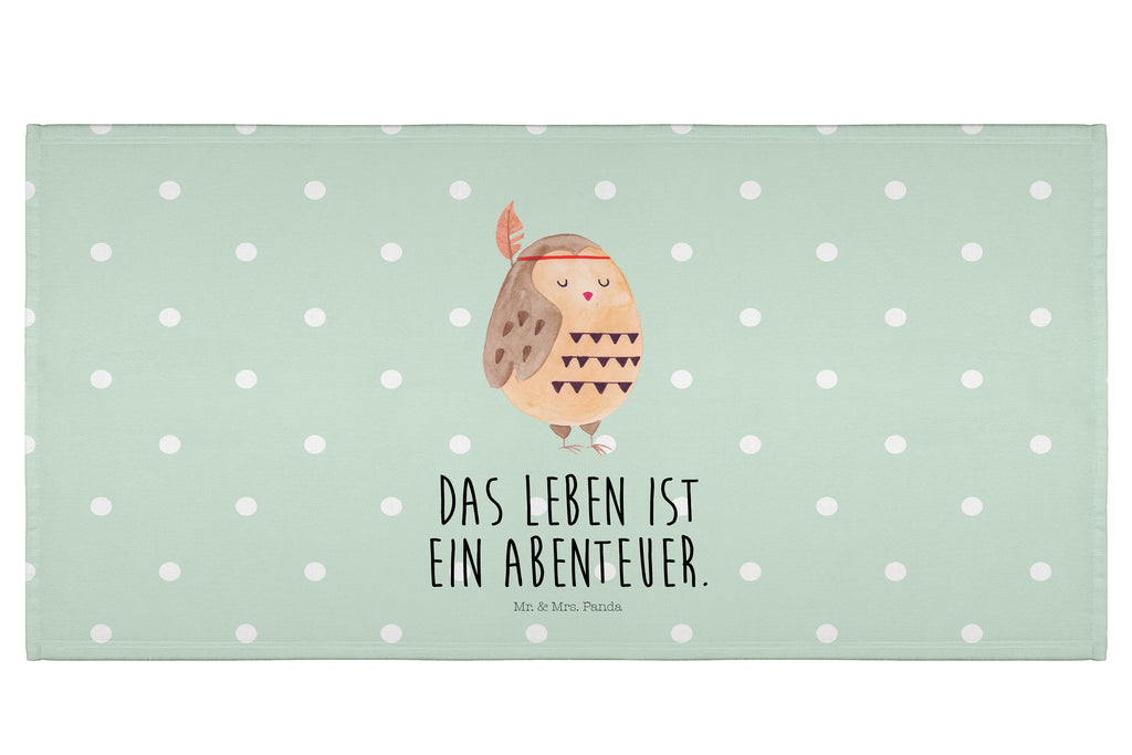 50 x 100 Handtuch Eule Federschmuck Handtuch, Badehandtuch, Badezimmer, Handtücher, groß, Kinder, Baby, Eule, Eule Deko, Owl, Das Leben ist ein Abenteuer, Reisespruch, Federschmuck, Dekoration