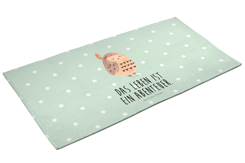 50 x 100 Handtuch Eule Federschmuck Handtuch, Badehandtuch, Badezimmer, Handtücher, groß, Kinder, Baby, Eule, Eule Deko, Owl, Das Leben ist ein Abenteuer, Reisespruch, Federschmuck, Dekoration
