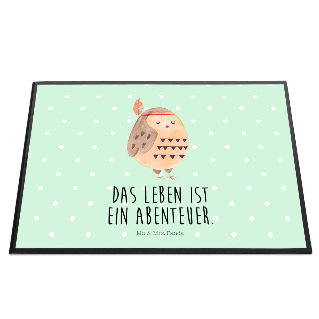 Schreibtischunterlage Eule Federschmuck Schreibunterlage, Schreibtischauflage, Bürobedarf, Büroartikel, Schreibwaren, Schreibtisch Unterlagen, Schreibtischunterlage Groß, Eule, Eule Deko, Owl, Das Leben ist ein Abenteuer, Reisespruch, Federschmuck, Dekoration