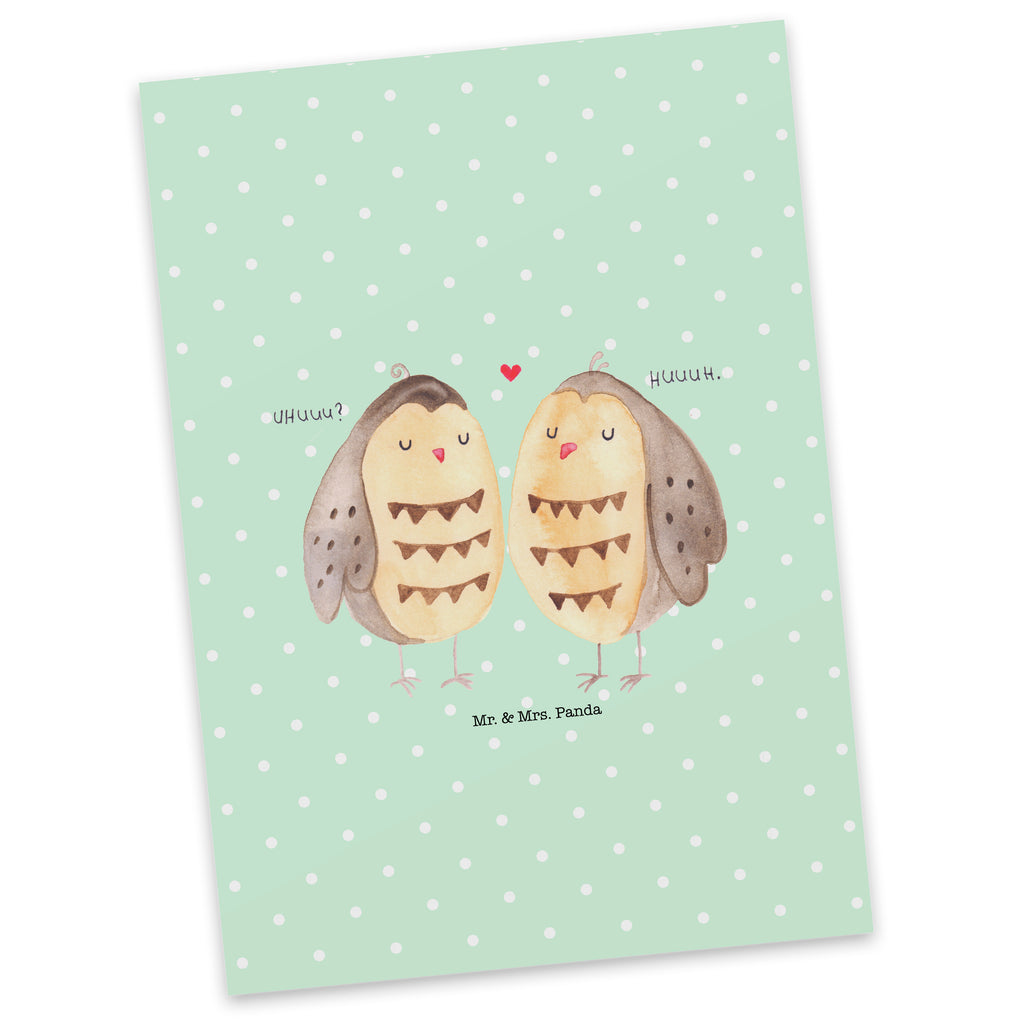 Postkarte Eule Liebe Geschenkkarte, Grußkarte, Karte, Einladung, Ansichtskarte, Geburtstagskarte, Einladungskarte, Dankeskarte, Eule, Eule Deko, Liebe, Hochzeit Spruch, Owl, All you need is love, Liebe Spruch, Freundin Geschenk, Freund, Wortspiel lustig