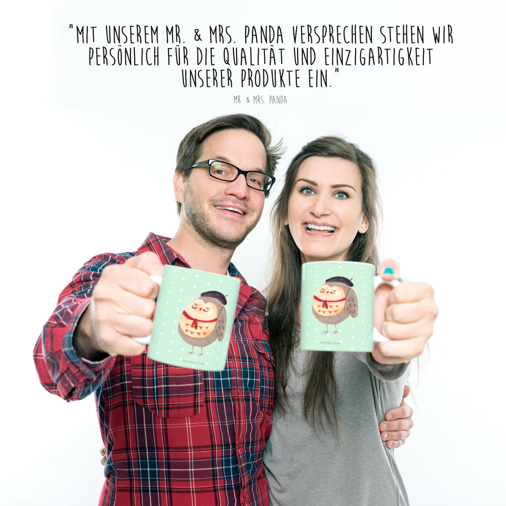 Tasse Eule Französisch Eule, Eulen, Eule Deko, Owl, hibou, La vie est belle, das Leben ist schön, Spruch schön, Spruch Französisch, Frankreich Becher, Kaffeetasse, Kaffeebecher, Tee, Frühstück, Büro  Eule