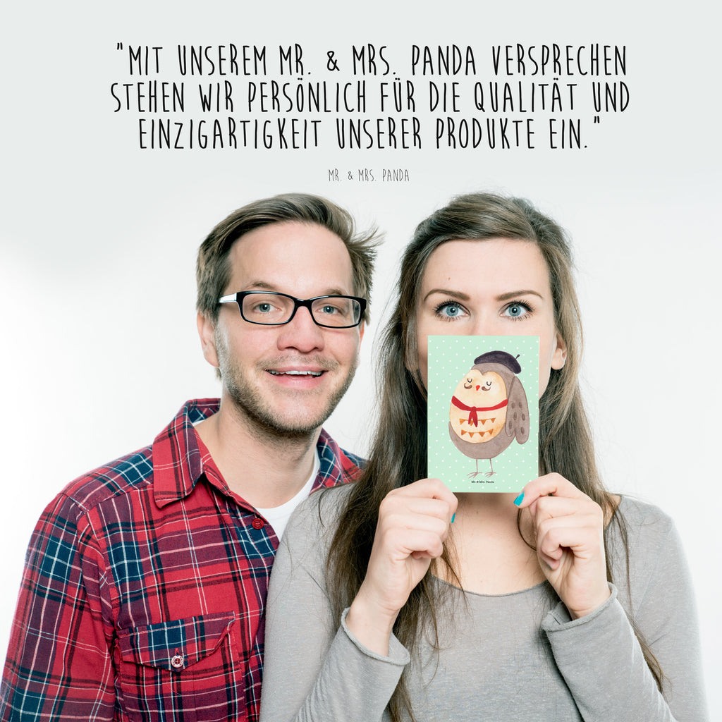 Postkarte Eule Französisch Geschenkkarte, Grußkarte, Karte, Einladung, Ansichtskarte, Geburtstagskarte, Einladungskarte, Dankeskarte, Eule, Eulen, Eule Deko, Owl, hibou, La vie est belle, das Leben ist schön, Spruch schön, Spruch Französisch, Frankreich