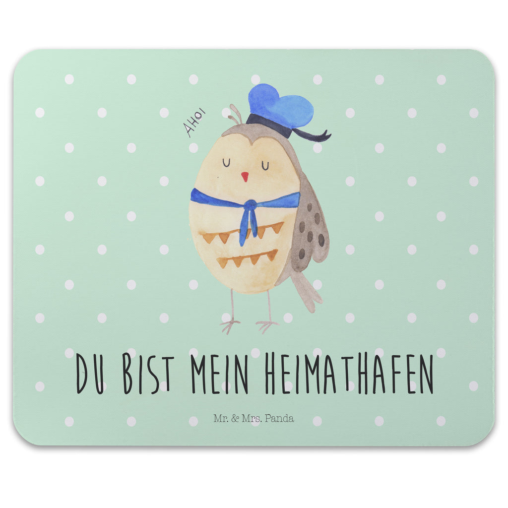 Mauspad Eule Matrosen Mousepad, Computer zubehör, Büroausstattung, PC Zubehör, Arbeitszimmer, Mauspad, Einzigartiges Mauspad, Designer Mauspad, Eule, Eule Spruch, Eule Deko, Owl, Wortspiel lustig, Matrose, Freundin, Ehe, Seefahrer, Heimathafen, Hochzeitstag Geschenk