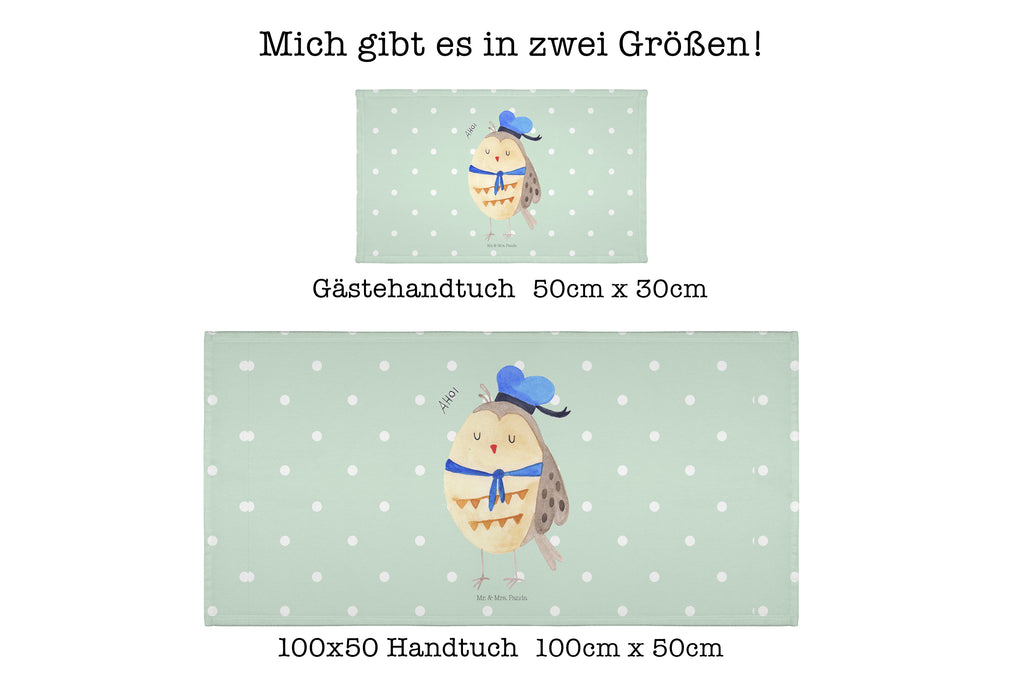 Gäste Handtuch Eule Matrosen Gästetuch, Reisehandtuch, Sport Handtuch, Frottier, Kinder Handtuch, Eule, Eule Spruch, Eule Deko, Owl, Wortspiel lustig, Matrose, Freundin, Ehe, Seefahrer, Heimathafen, Hochzeitstag Geschenk