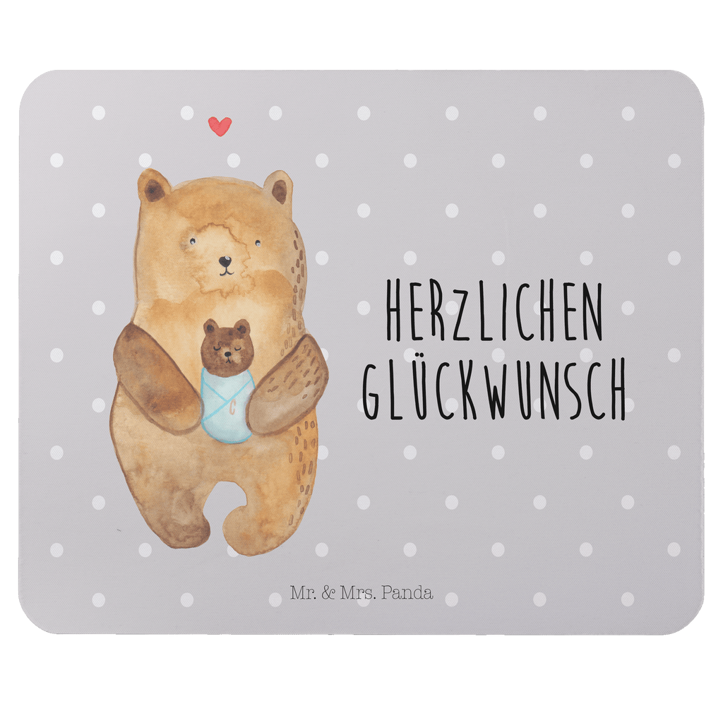 Mauspad Bär mit Baby Mousepad, Computer zubehör, Büroausstattung, PC Zubehör, Arbeitszimmer, Mauspad, Einzigartiges Mauspad, Designer Mauspad, Bär, Teddy, Teddybär, Eltern, Mutter, Baby, Taufe, Geburt, Nichte, Neffe, Enkel, Enkelin, Täufling, Geburtstag, Glückwunsch