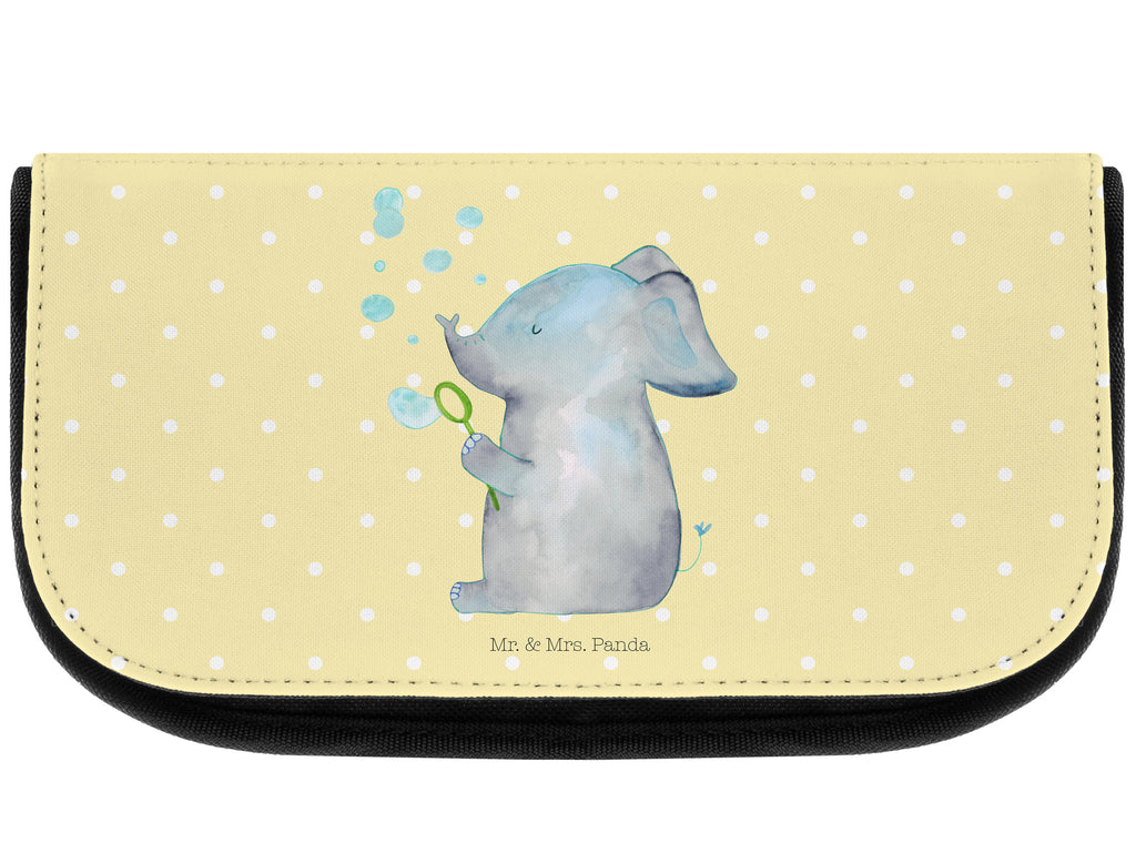 Kosmetiktasche Elefant Seifenblasen Kosmetikbeutel, Kulturtasche, Kulturbeutel, Schminktasche, Make-Up Tasche, Tiermotive, Gute Laune, lustige Sprüche, Tiere, Elefant, Elefanten, Dickhäter, Rüsseltier, Seifenblasen, Liebe, Heimat, Gefühl. Daheim, Liebesbeweis, Liebesspruch