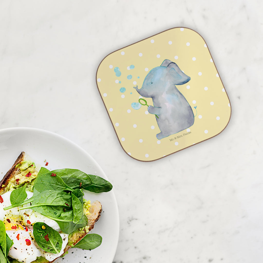 Quadratische Untersetzer Elefant Seifenblasen Bierdeckel, Glasuntersetzer, Untersetzer Gläser, Getränkeuntersetzer, Tiermotive, Gute Laune, lustige Sprüche, Tiere, Elefant, Elefanten, Dickhäter, Rüsseltier, Seifenblasen, Liebe, Heimat, Gefühl. Daheim, Liebesbeweis, Liebesspruch
