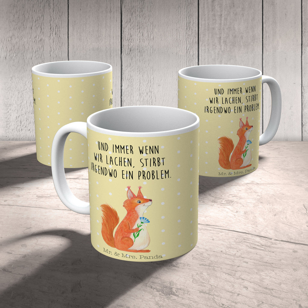 Tasse Eichhörnchen Blume Becher, Kaffeetasse, Kaffeebecher, Tee, Frühstück, Büro, süße Tiermotive, gute Laune, lustige Sprüche, Tiere, Eichhörnchen, Eichhorn, Spruch positiv, Lachen, Spaß, Motivation Sprüche, Motivation Bilder, glücklich Spruch, Spruch Deko