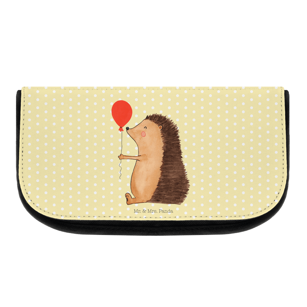 Kosmetiktasche Igel mit Luftballon Kosmetikbeutel, Kulturtasche, Kulturbeutel, Schminktasche, Make-Up Tasche, Tiermotive, Gute Laune, lustige Sprüche, Tiere, Igel, Geburtstag, Herzlichen Glückwunsch, Glückwunsch, Geburtstagskind, Ballon, Happy Birthday