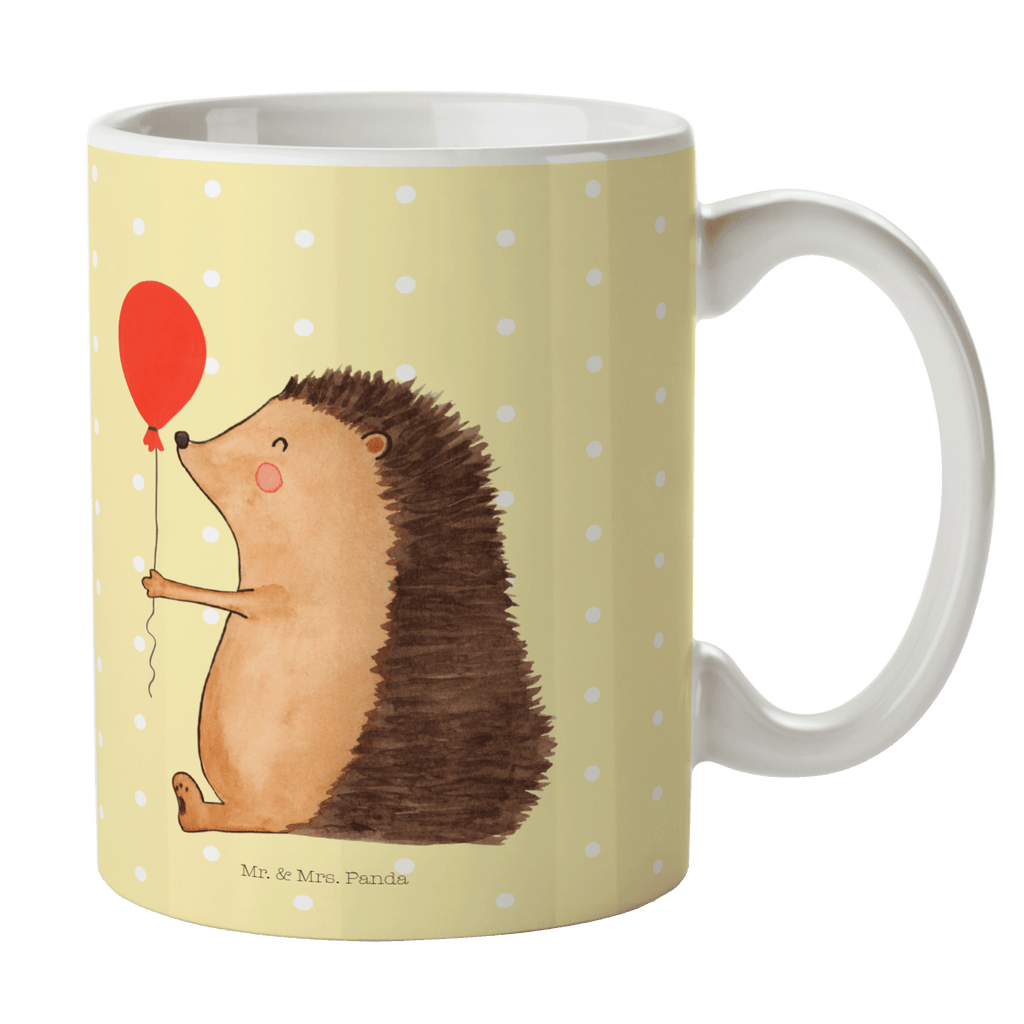 Tasse Igel mit Luftballon Igel, Geburtstag, Herzlichen Glückwunsch, Glückwunsch, Geburtstagskind, Ballon, Happy Birthday Becher, Kaffeetasse, Kaffeebecher, Tee, Frühstück, Büro  süße Tiermotive, gute Laune, lustige Sprüche, Tiere