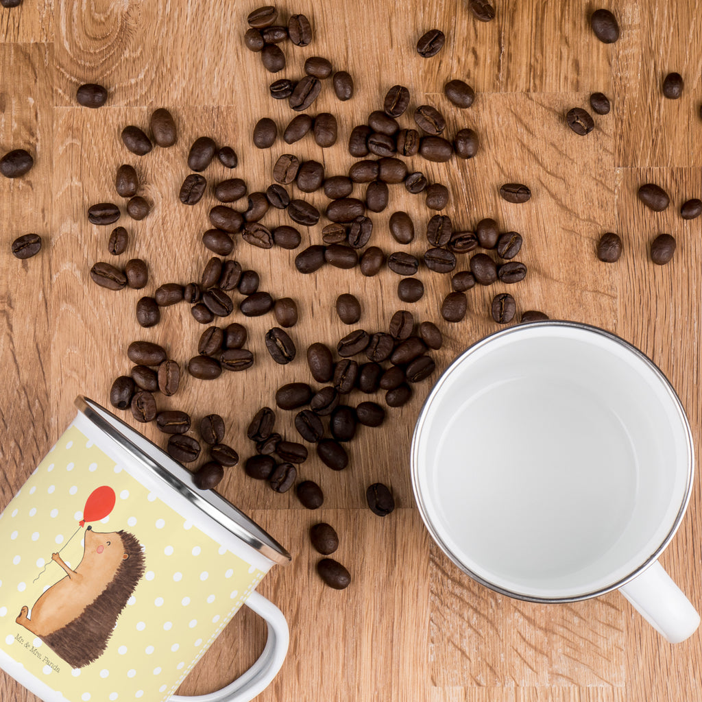 Camping Emaille Tasse Igel mit Luftballon Campingtasse, Trinkbecher, Metalltasse, Outdoor Tasse, Emaille Trinkbecher, Blechtasse Outdoor, Emaille Campingbecher, Edelstahl Trinkbecher, Metalltasse für Camping, Kaffee Blechtasse, Camping Tasse Metall, Tiermotive, Gute Laune, lustige Sprüche, Tiere, Igel, Geburtstag, Herzlichen Glückwunsch, Glückwunsch, Geburtstagskind, Ballon, Happy Birthday