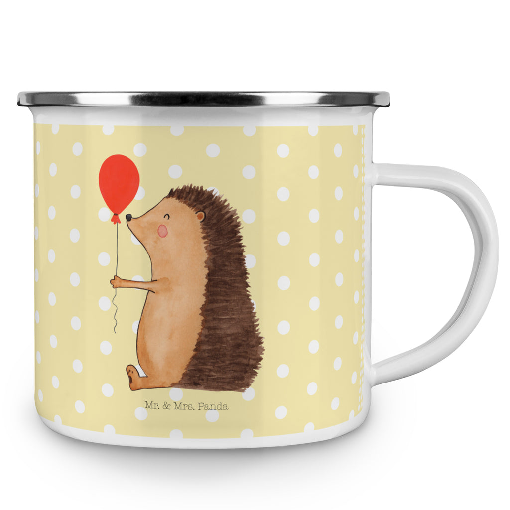 Camping Emaille Tasse Igel mit Luftballon Campingtasse, Trinkbecher, Metalltasse, Outdoor Tasse, Emaille Trinkbecher, Blechtasse Outdoor, Emaille Campingbecher, Edelstahl Trinkbecher, Metalltasse für Camping, Kaffee Blechtasse, Camping Tasse Metall, Tiermotive, Gute Laune, lustige Sprüche, Tiere, Igel, Geburtstag, Herzlichen Glückwunsch, Glückwunsch, Geburtstagskind, Ballon, Happy Birthday