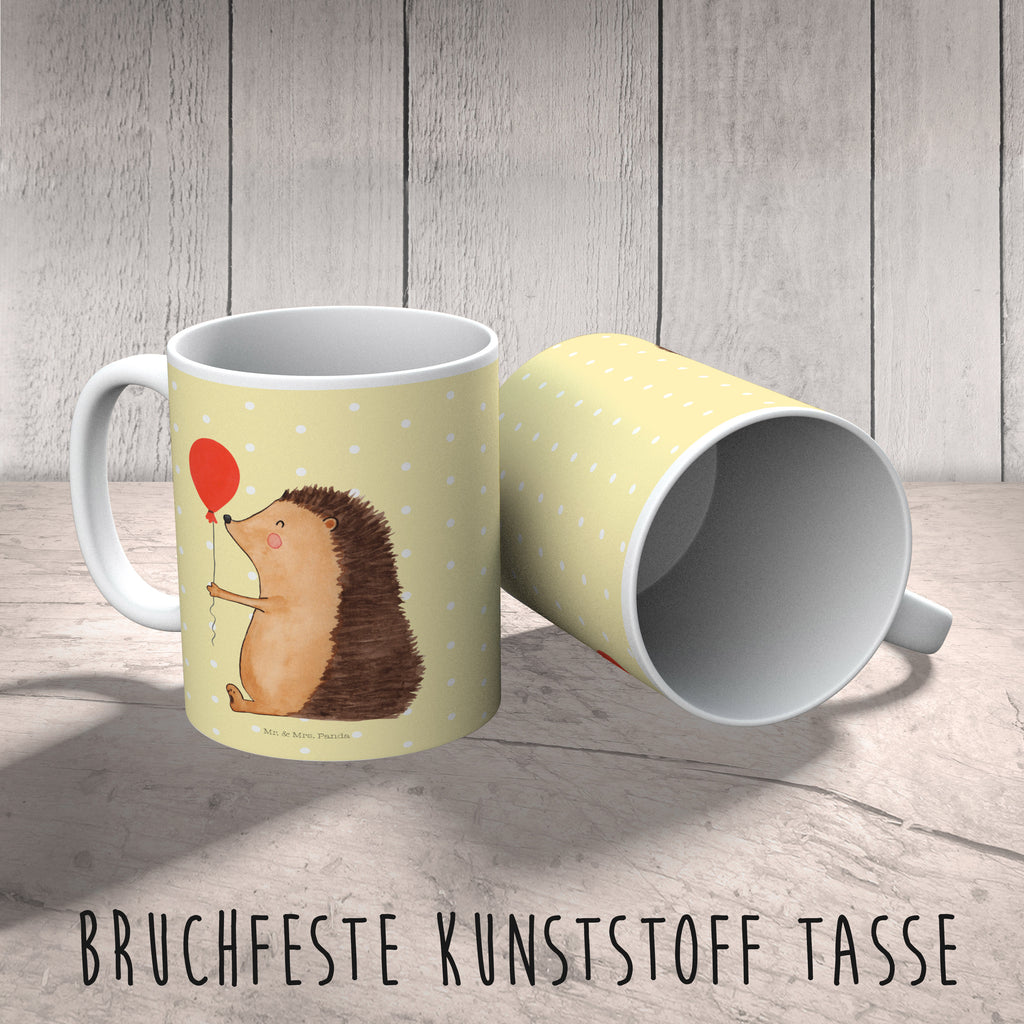 Kindertasse Igel mit Luftballon Kunststoff Tasse, Kindergarten, Tasse, Trinkbecher, Camping Becher, Kaffeetasse, Kunststoffbecher, Kindergartenbecher, Outdoorgeschirr, Kunststoffgeschirr, Reisebecher, Reisetasse, Kinderbecher, Tiermotive, Gute Laune, lustige Sprüche, Tiere, Igel, Geburtstag, Herzlichen Glückwunsch, Glückwunsch, Geburtstagskind, Ballon, Happy Birthday
