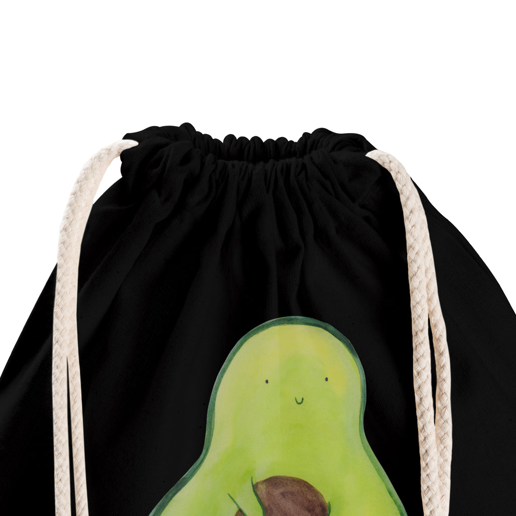 Sportbeutel Avocado mit Kern Turnbeutel, Beutel, Sporttasche, Tasche, Stoffbeutel, Avocado, Veggie, Vegan, Gesund, Avokado, Avocadokern, Kern, Pflanze, Spruch Leben