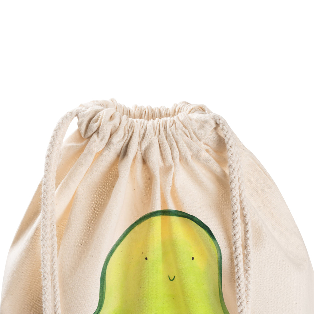 Sportbeutel Avocado mit Kern Turnbeutel, Beutel, Sporttasche, Tasche, Stoffbeutel, Avocado, Veggie, Vegan, Gesund, Avokado, Avocadokern, Kern, Pflanze, Spruch Leben