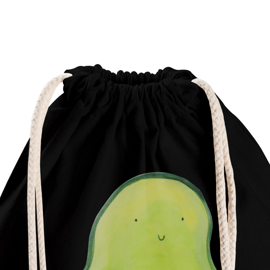 Sportbeutel Avocado mit Kern Turnbeutel, Beutel, Sporttasche, Tasche, Stoffbeutel, Avocado, Veggie, Vegan, Gesund, Avokado, Avocadokern, Kern, Pflanze, Spruch Leben
